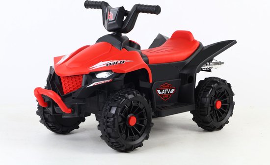 Elektrische kinder quad - Accuvoertuigen - Elektrische kinder motor - 6V - 1 tot 4 jaar - Rood