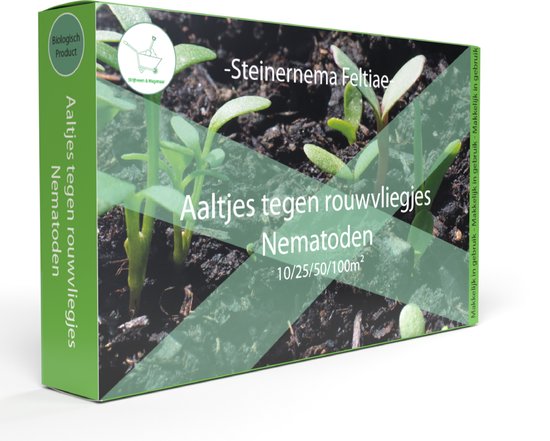 Aaltjes tegen Rouwvliegjes 10m² - Steinernema Feltiae - Biologische bodeminsecten - Rouwvliegen bestrijden - Afweermiddelen