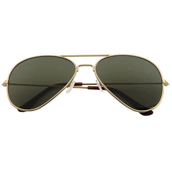 Fako Fashion® - Piloten Zonnebril - Pilotenbril - Piloot Zonnebril - Heren Zonnebril - Dames Zonnebril - Goud - Donkergroen van Fako Fashion® — afbeelding 2