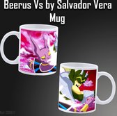 Beerus Vs by Salvador Vera Mug Printed Dragon Ball Mok