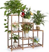 Plantenrek - Plantentafel - Voor Binnen en Buiten - 7 Niveaus - Bloemtrap - Hout