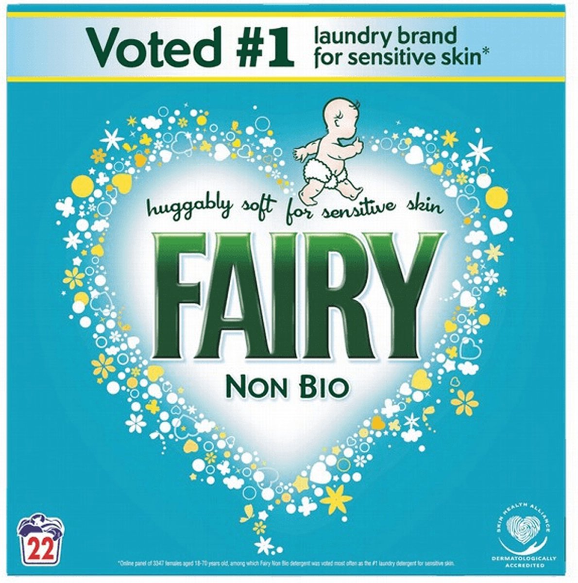 Goedkoopste Fairy - Dreft - Non Bio - Sensitive - Waspoeder - 1.43kg - 22 Wasbeurten
