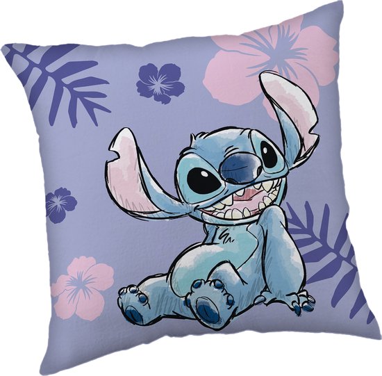 Disney Lilo & Stitch Sierkussen Fleurs - 40 x 40 cm - Polyester