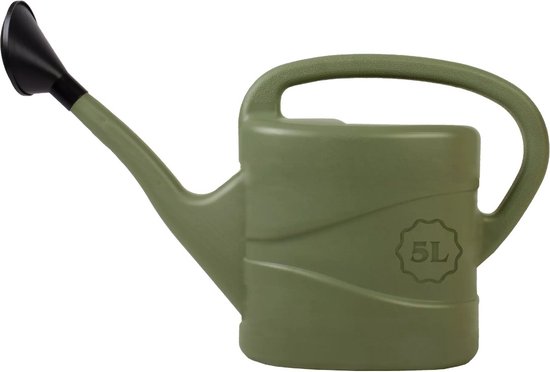 Talen Tools - Gieter - Met broeskop - Kunststof - 5 liter - Olijfgroen