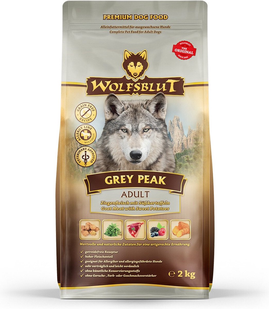 Wolfsblut Wolfsblut Adult Grey Peak Hondenvoer - 3 x 2 kg - Voordeelverpakking