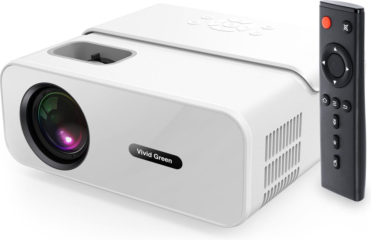 Full HD Beamer – Streamen vanaf je telefoon met Wifi – Projector – Beamers - Wit