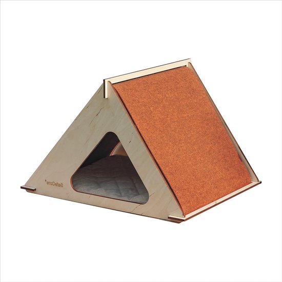 Warm hondenhok binnen - Gezellig puppybedhuis,Winterhondenhuis met flexibele stoffen deur, afneembaar, wasbaar hondenhok voor buiten Bexdug