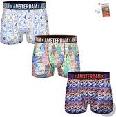 Amsterdam Boxershorts 3-Pack - Heren - Hollands Glorie 002 - Maat: M
