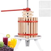 18 L Fruitpers Appelpers Fruitpers, Bessenpers 25 x 37 cm Houten Mand Appelpers Handpers Fruitpers Mechanische Zelkova Houtpers Geschikt voor Sap Fruitpuree enz.