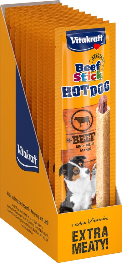 Vitakraft Beef Stick - Hot Dog - 10 stuks - 10x30 gram - Vitakraft