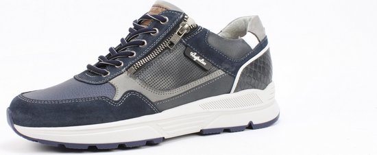 Australian Connery Heren Sneaker - 15.1646.02-SO2 Blauw/Grijs - Wijdte H