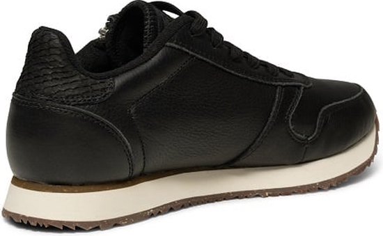 Woden Ydun Zipper dames sneakers zwart leer bol