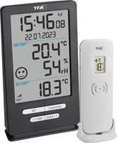 TFA Dostmann Funk-Thermometer XENA HOME Draadloze thermometer digitaal Antraciet