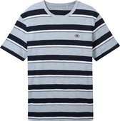 TOM TAILOR striped t-shirt Heren T-shirt - Maat M