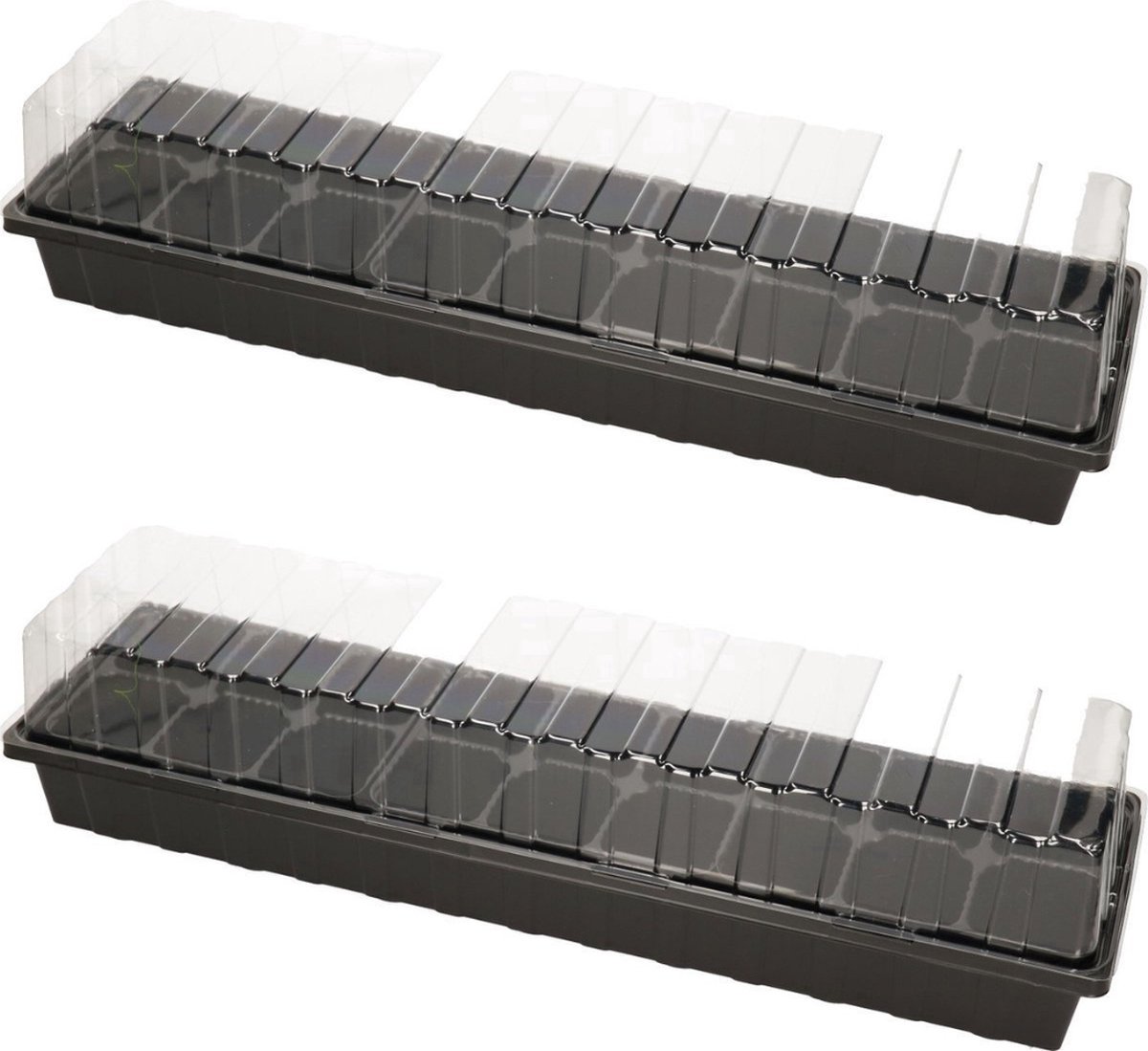 Synx Tools 2x Zaaikas Multi-Pack - Vensterbank - Moestuinbak - Moestuinen - bodembewerkers - Zaai - Kweken - Kweekbak