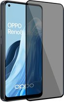 Geschikt voor OPPO Reno 8 Lite - Privacy Screenprotector - Beschermglas - Privé GuardCover
