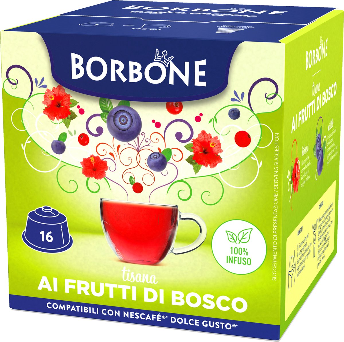 Borbone Camomilla Con Melatonina 16 Capsule Compatibili Dolce Gusto