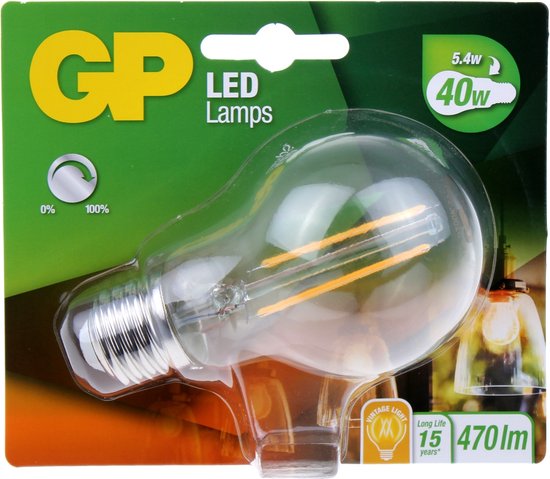 Gp Led Lights GP Lighting Gp Led Classic Fila. Db 5w E27 | bol