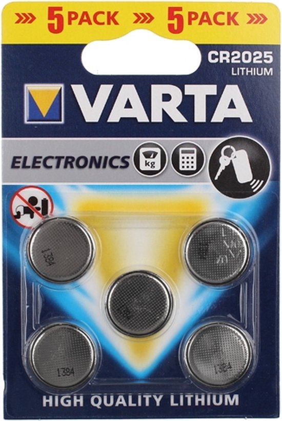 Varta CR2025 - 5 stuks - Varta