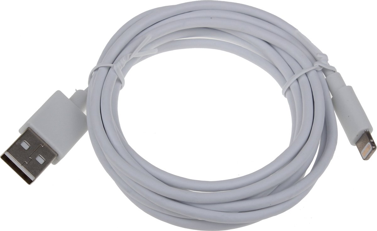 Erard 728336 Lightning-kabel 2 m Wit