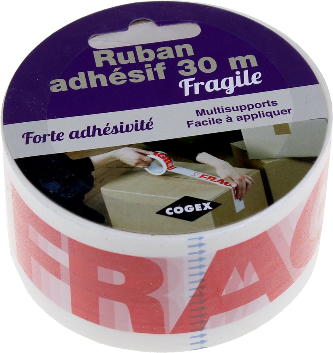 COGEX - TAPE - KLEEFBAND BREEKBAAR 30M X 48MM - 23057