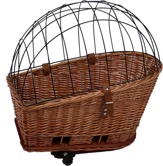 Provence Rieten Fietsmand Bagagedrager&kussen