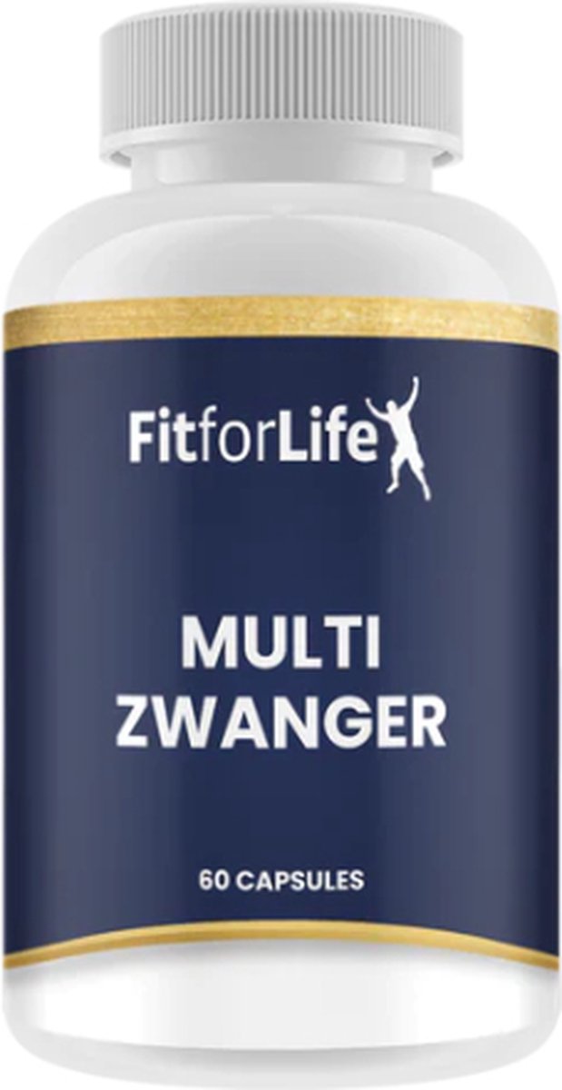 Fit for Life Multi zwanger - Speciaal voor de aanstaande moeder - Combineert 20 vitaminen en mineralen - 60 vegetarische capsules