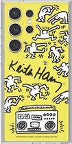 Samsung Keith Haring Danse Plate - Convient pour Samsung Galaxy S24 Ultra - Yellow