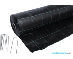 Tent / caravan worteldoek | 525 cm X 600 cm | 15 stuks gronddoekpennen | Water doorlatend | Uv bestendig | Sterk en strak geweven | Goed schoon te houden | Ideaal voor op de camping