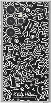 Samung Keith Haring Mono Plate - Geschikt voor Samsung Galaxy S24 Ultra - Black