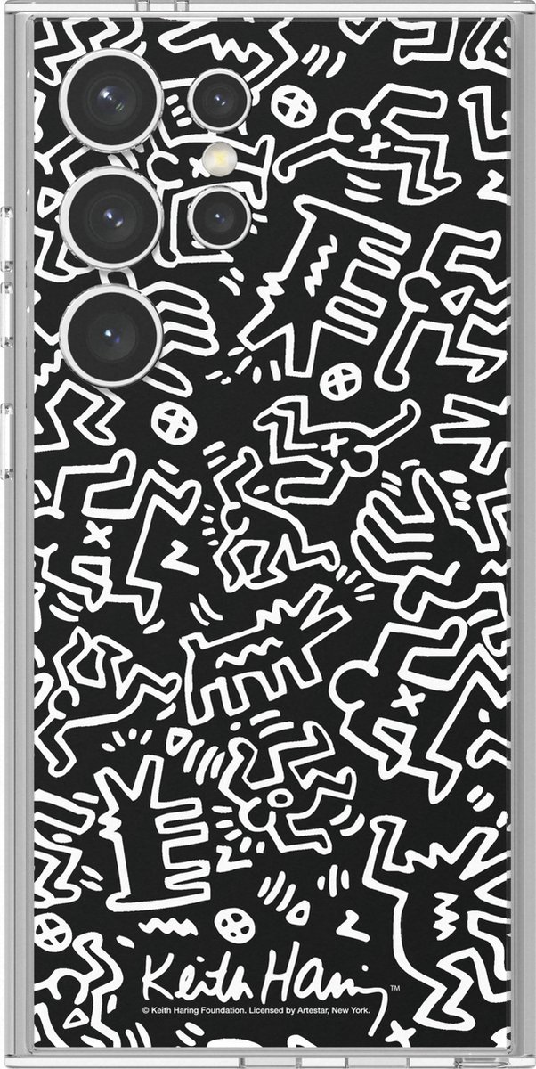 Samung - Keith Haring Mono Plate - Geschikt voor Samsung Galaxy S24 Ultra - Black