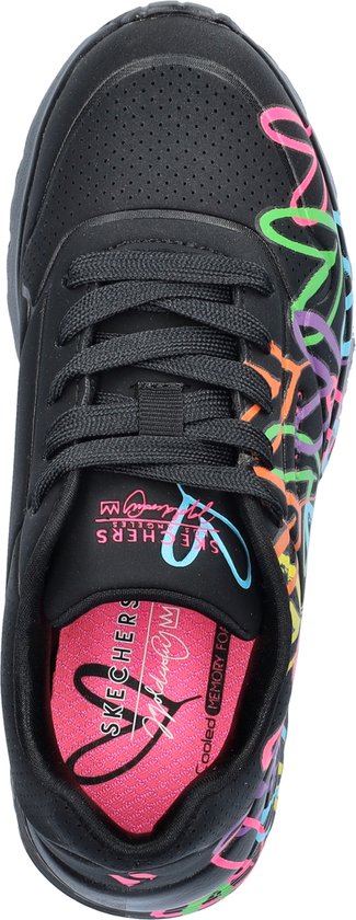 Skechers Baskets 314064L/BKMT UNO Lite Spread The Love Zwart Multi