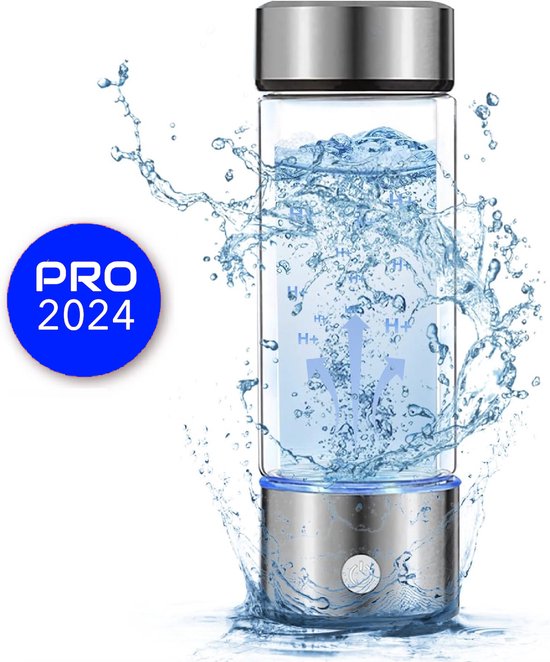 Générateur d'hydrogène – Water H2 – Générateur Water – 450 ml – Générateur Water Hydro – Water saine – Bouteille d'eau – Bouteille filtrante – Superaliments – Anti-âge – Adultes – Gourde