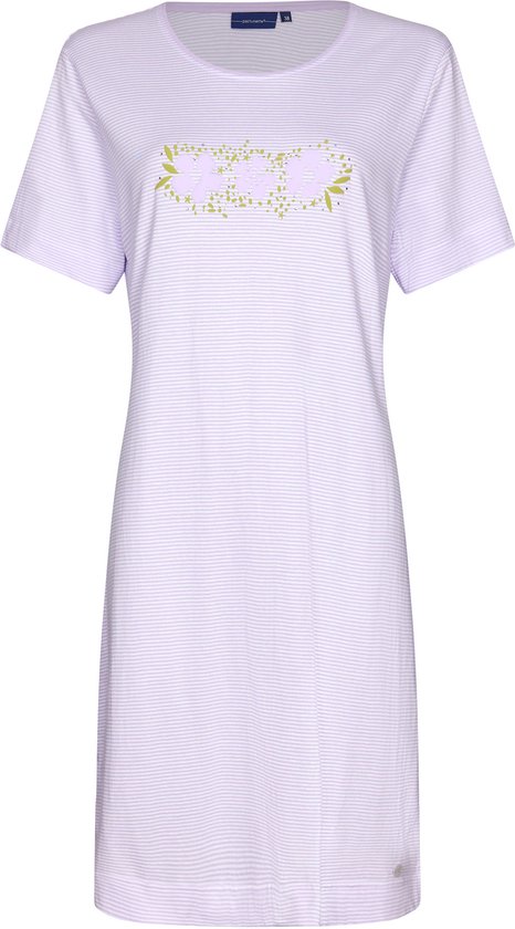 Pastunette - Blossoms - Dames Nachthemd - Paars - Katoen - Maat 40
