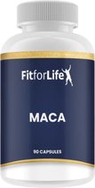 Fit for Life Maca - Rijk is aan aminozuren, phytovoeding, vetzuren en vitaminen en mineralen - Geschikt voor vegetariërs en veganisten - 90 capsules