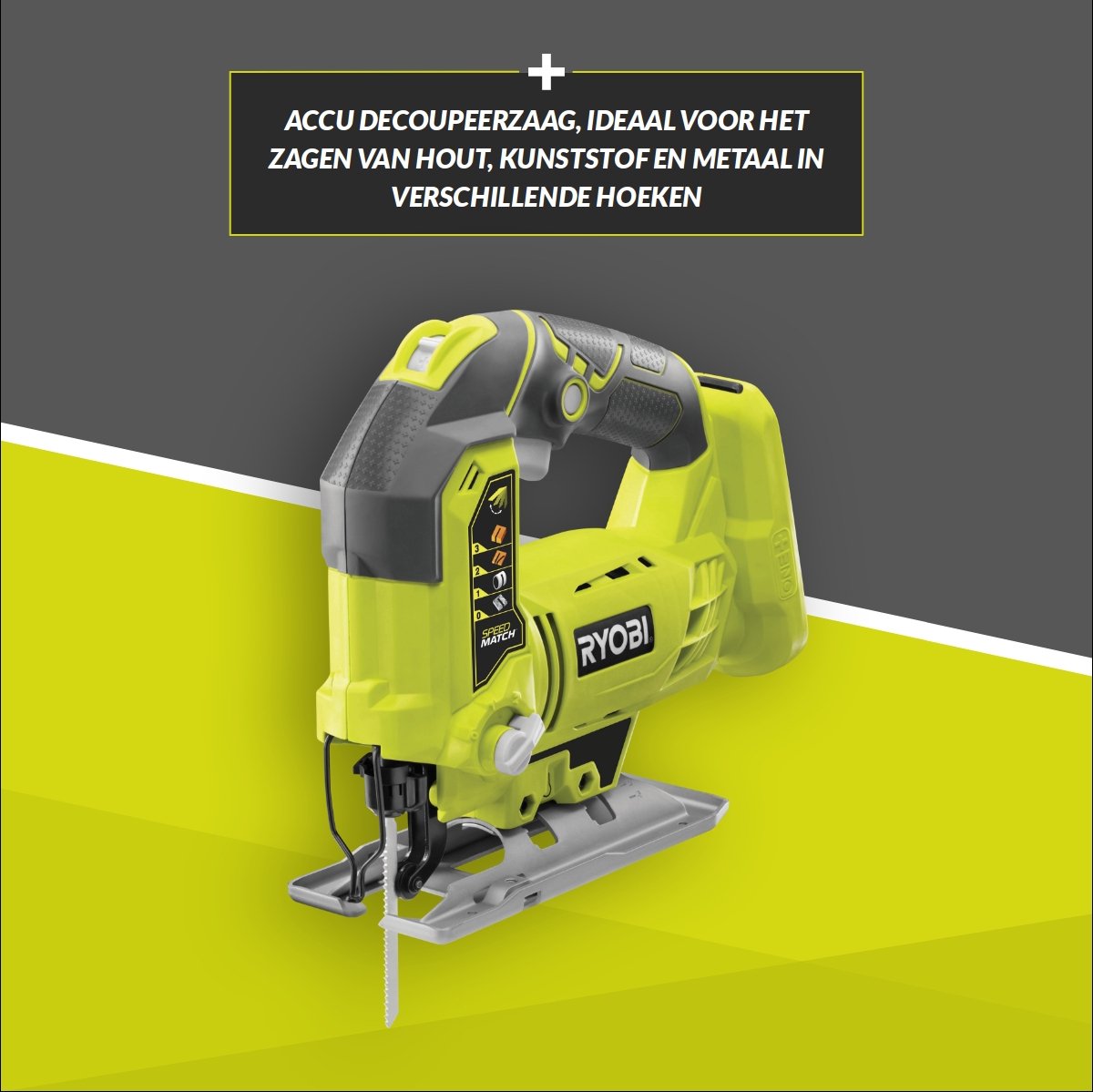 Ryobi R18JS-0 ONE+ accu-decoupeerzaag (excl. accu) – foto 6