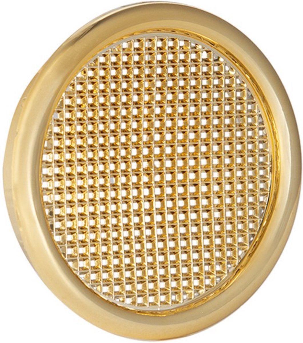 Nedco BV Ventilatierooster ø 56mm met kraag PS, kunststof messing