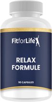 Fit for Life Relax Formule - Voor extra ontspanning - Met kruidenextracten van o.a. valeriaan, rhodiola en kamille - Geschikt voor vegetariërs en veganisten