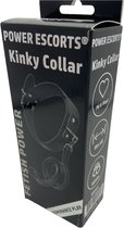 Power Escorts - Fetish Power - Kinky Collar - Halsband BDSM - BR94 - Zwart