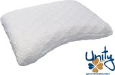 Oreiller Mahoton Unity Health Pillow Firm 9 cm - avec 2 taies d'oreiller en molleton