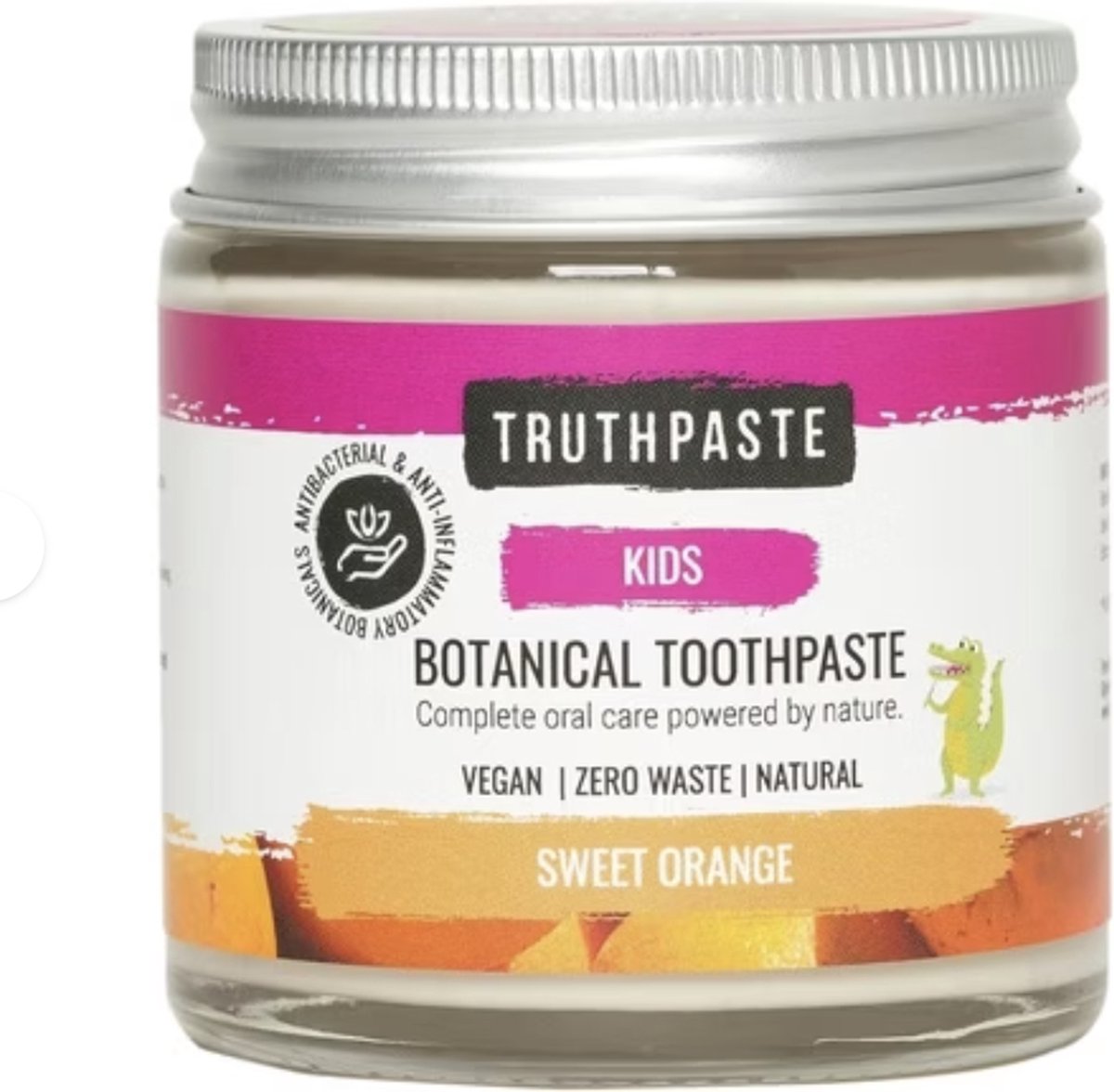 Kids Natuurlijke tandpasta Kids - Truthpaste Biologische & Organische tandpasta - 100 ml sweet orange - Zero Waste en Cruelty Free