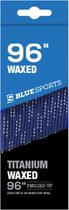 Blue Sports - waxed veters 96inch - 244cm koningsblauw voor ijshockeyschaats