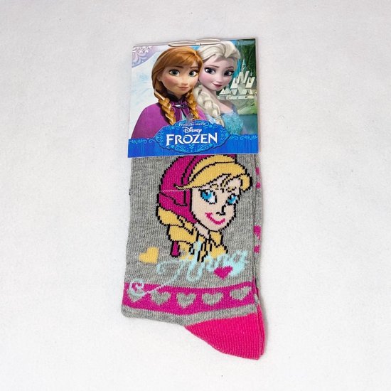 Frozen sokken Anna grijs-Maat 27-30