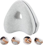 Ergonomisch Kniekussen voor in Bed - Positioneringskussen - Bevordert Juiste Uitlijning - Drukverlichting - Ademend en Duurzaam - Geschikt voor Zij-slapers en Zwangere Vrouwen - Wasbare Hoes - Optimaal Slaapcomfort