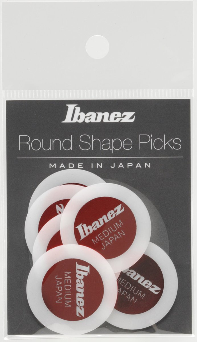 Ibanez - Round Shape - plectrum - 0.80 mm - 6-pack