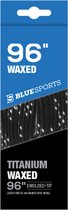 Blue Sports - lacets cirés 96 pouces - 244 cm noirs pour patin de hockey sur glace