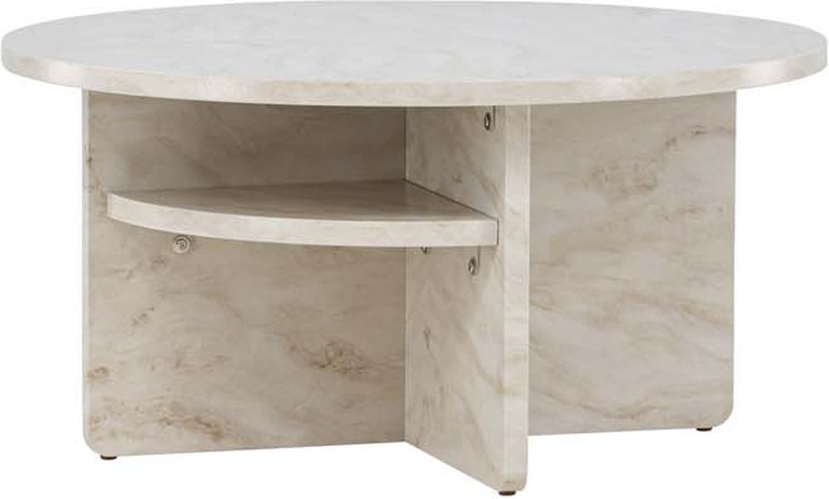 Ålesund salontafel Ø85cm beige.