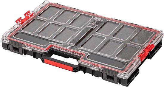 Qbrick System ONE Organiser L 2.0 MFI stapelbaar 531 x 379 x 77 mm 6 l IP66 met schuimrubberen inzetstuk