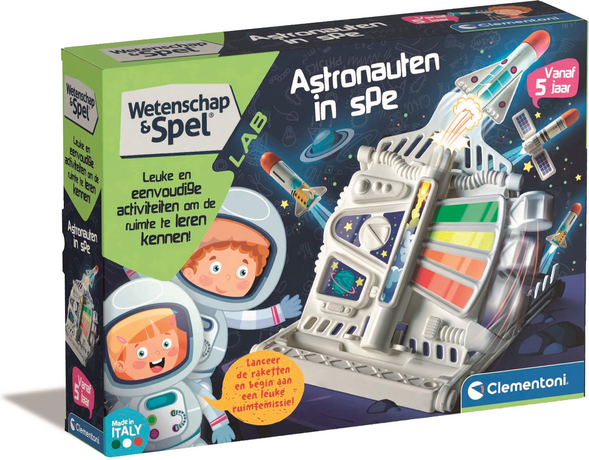 Clementoni Wetenschap en Spel - Astronauten in Spe - Wetenschap Speelgoed - Experimenten - 5 jaar en ouder