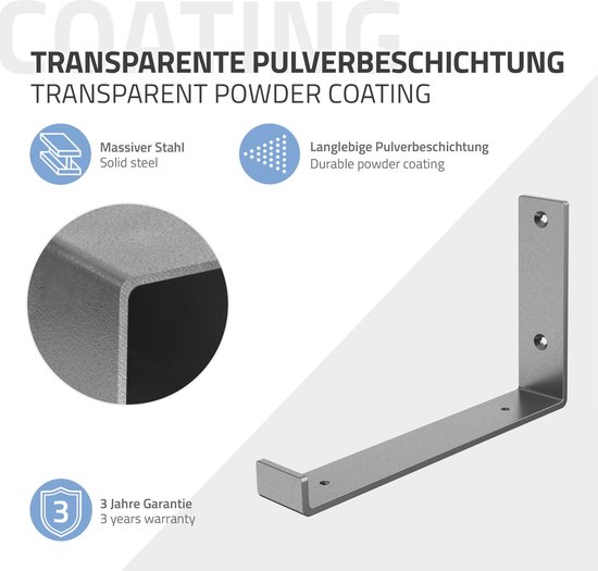 Jizzu Drijvende plankbeugel, metalen stalen onzichtbare plankbeugels. De zwaar belastbare
